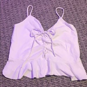 free people tie up top